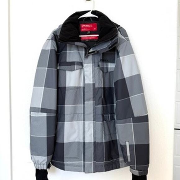 O'Neill Escape Series Waterproof Insulated Ski Snowboard Jacket Plaid Men XL